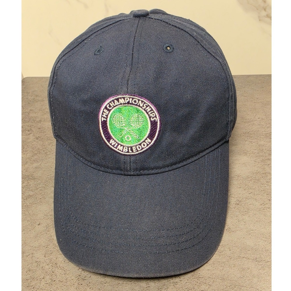 Wimbledon The Championships Navy Blue Adjustable Baseball Cap Tennis Hat